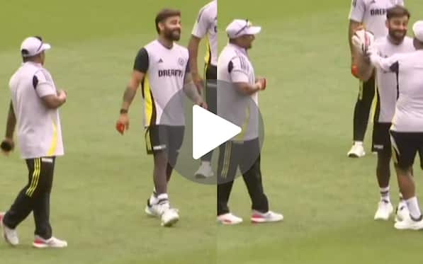 Sarfaraz Khan's Hilarious Catch At Nets Leaves Virat Kohli And Rishabh Pant In Splits - Watch